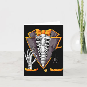 Skelett-Tuxedo-Rippenkäfig-Halloween-Kostüm Jungen Karte
