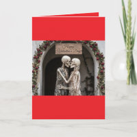 Skelett Valentinstag
