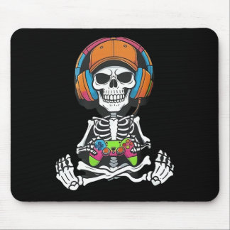 Skelett-Videospiel-Halloween-Gaming-Gamer-Jungen I Mousepad