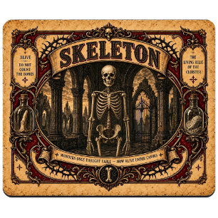Skelett, Vintage-Circus-Monster Mousepad
