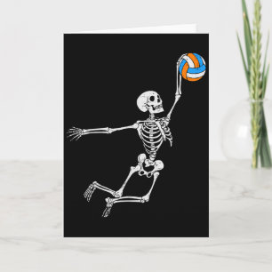 Skelett Volleyball Halloween-Kostüm Jungen Teenage Karte