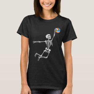 Skelett Volleyball Halloween-Kostüm Jungen Teenage T-Shirt