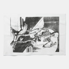 Skelett von Anatomia Humani Corporis Handtuch
