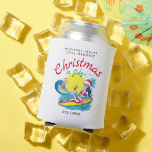 Skelett Weihnachten im Juli Beach Surf Naughty Dosenkühler