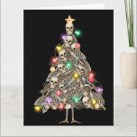 Skelett Weihnachtsbaum Funny Ugly Xmas Skelette Karte<br><div class="desc">Skeletton Weihnachtsbaum Funny Ugly Xmas Skelette Sweater oder Pajamas</div>