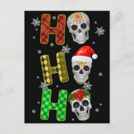 Skelett Weihnachtsbaum Funny Ugly Xmas Skelette Postkarte