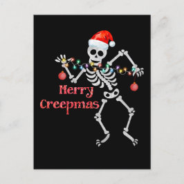 Skelett Weihnachtsbaum Funny Ugly Xmas Skelette Postkarte