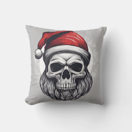 Skelett-Weihnachtsmann Kissen