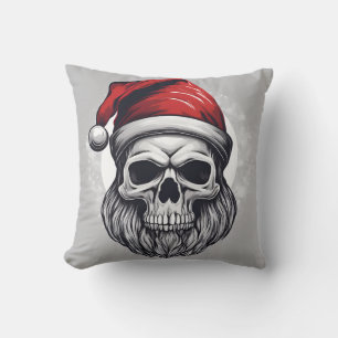 Skelett-Weihnachtsmann Kissen