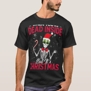 Skelett, wenn man im Inneren tot ist, aber es ist T-Shirt