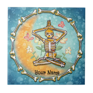 Skelett Yoga   Fliese