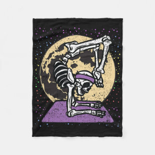 Skelett-Yoga-Halloween-Kostüm Gruseliger Totenkopf Fleecedecke