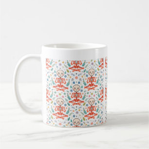 Skelett-Yoga-Namaste-lustige Halloween-Kunst Kaffeetasse