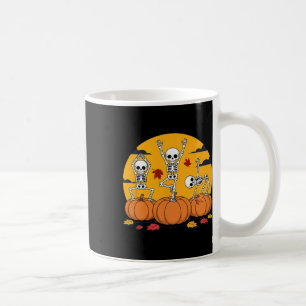 Skelett-Yoga-Tanz-Halloween Kaffeetasse