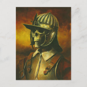 Skelett Zivil War Roundhead Postcard Postkarte
