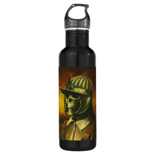 Skelett "zivil War Roundhead" Trinkflasche (Vorderseite)