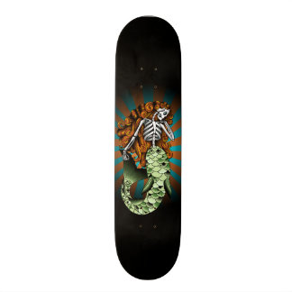Skelettartige Meerjungfrau Skateboard