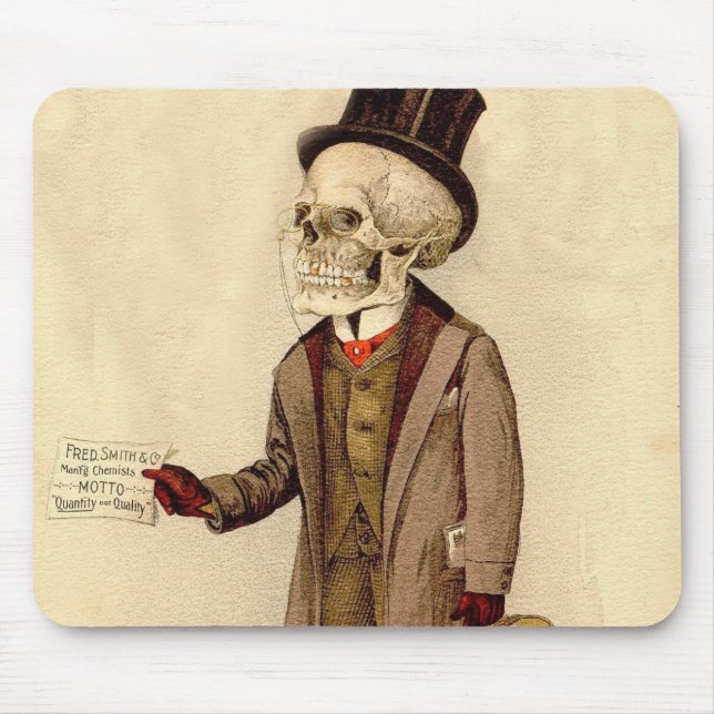 Skelettartiger Doktor Mousepad (Vorne)