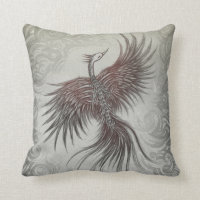 Skelettartiges Phoenix-Kissen