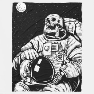 Skelettastronaut Fleecedecke