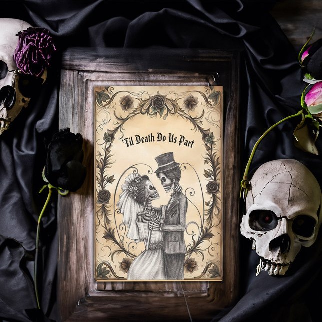 Skelettbrücke und Groom First Dance Einladung (Von Creator hochgeladen)