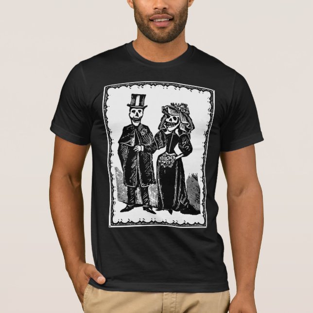 Skelettcouple - Shirt (individuell anpassen) (Vorderseite)