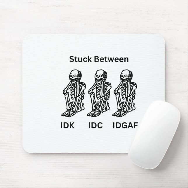 Skelettdesign auf einem Mauspad (Mit Mouse)