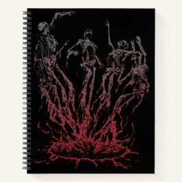 Skelette aus Flammen Notizbuch