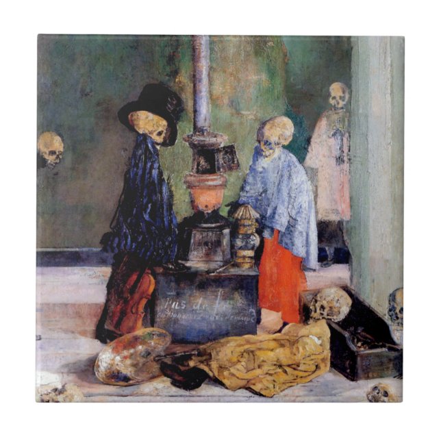 Skelette-Erwärmung selbst Fliese (Vorderseite)