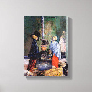 Skelette-Erwärmung selbst Leinwanddruck