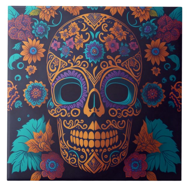 Skelette Fliese (Vorderseite)