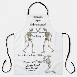 Skelette Halloween House Party überall Schürze