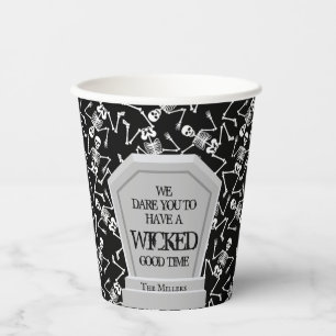 Skelette Halloween Paper Cups Pappbecher