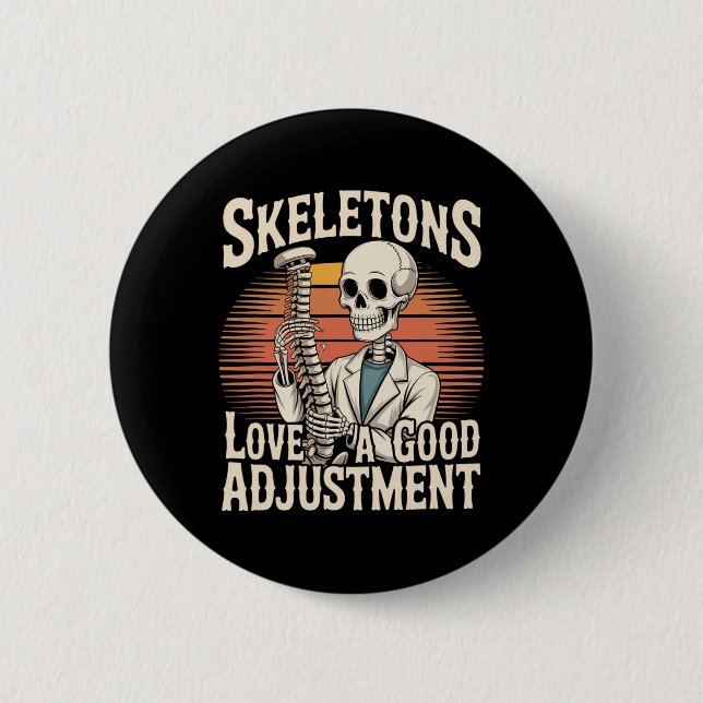 Skelette lieben eine gute Anpassung Halloween Oste Button (Vorderseite)