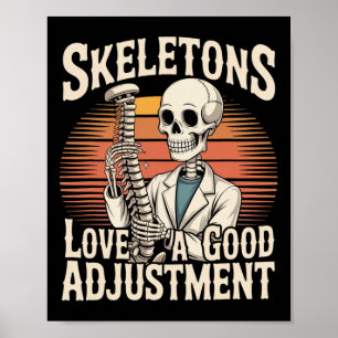 Skelette lieben eine gute Anpassung Halloween Oste Poster