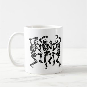 Skelette tanzen und Gefühl gut sichtbar Kaffeetasse