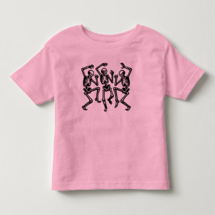 Skelette tanzen und Gefühl gut sichtbar Kleinkind T-shirt
