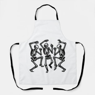 Skelette tanzen und Gefühl gut sichtbar Schürze