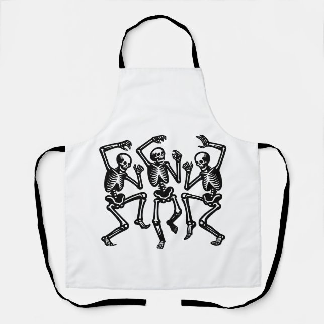 Skelette tanzen und Gefühl gut sichtbar Schürze (Vorderseite)