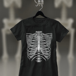 Skeletter Ribs Easy Halloween T - Shirt der Kostüm
