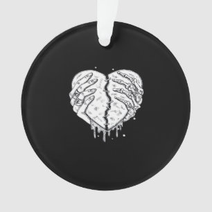 Skelettfächer Herz - Gothic Heart Classic Ornament