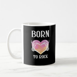 Skelettfächer Herzgrafik für klassische Kaffeetasse