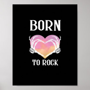 Skelettfächer Herzgrafik für klassische Poster