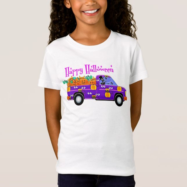 Skelettfahrt mit Pumpkins T-Shirt (Vorderseite)