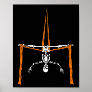 Skelettflieger - Halloween-Seidenzirkus Poster