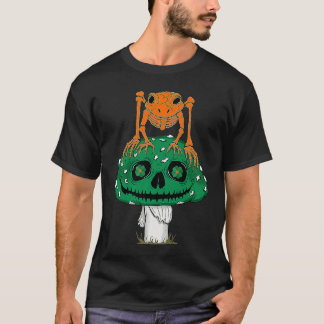Skelettfrösche Skelettfrösche Mushroom Goth St P T-Shirt