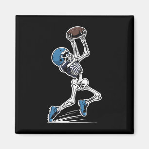 Skelettfußball Halloween Men Boys Women Football Magnet
