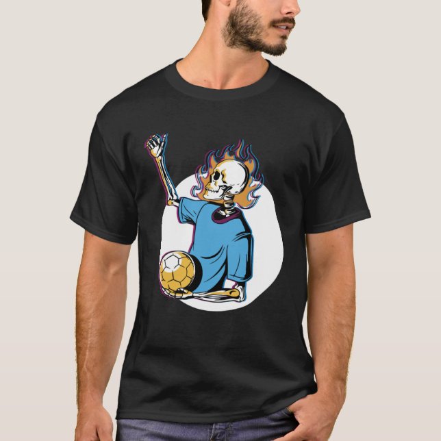 Skelettfussball T-Shirt (Vorderseite)