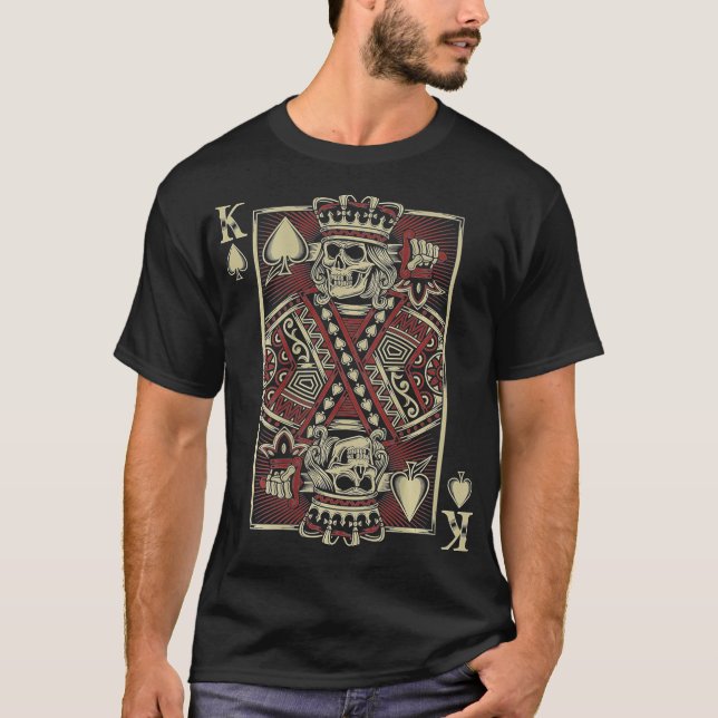 Skelettgitarre Player Motorrad Biker Music Pok T-Shirt (Vorderseite)