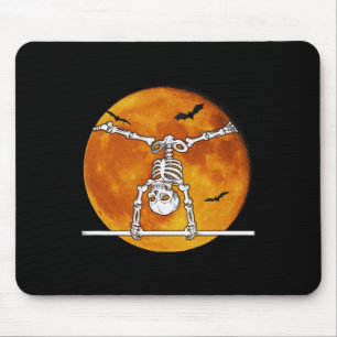 Skelettgymnastik Halloween Horizontal Bar Mousepad